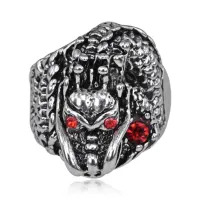 Кольцо Дракон, размер 11 (20,5мм), цвет серебр.