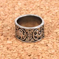 Кольцо Звериный стиль, размер 8 (18,5мм), цвет серебр. KL028-8