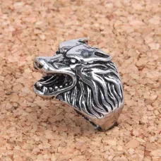 Кольцо Волк, размер 10 (19,9мм), цвет серебр. KL030-10