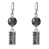 Серьги-амулеты Счеты (богатство), лабрадор SE-MKA24-21