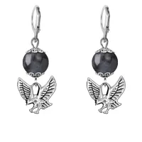 Серьги-амулеты Орел (защита, сила, победа), лабрадор SE-MKA24-24