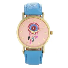 Часы наручные Ловец снов с голубым ремешком WA039-LB