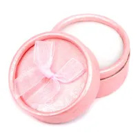 Коробка для кольца круглая d.5,5см, h.3,6см, цвет розовый BOX004-3