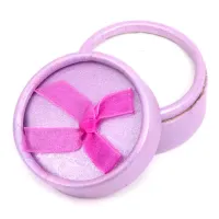 Коробка для кольца круглая d.5,5см, h.3,6см, цвет сиреневый BOX004-4
