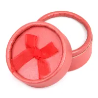 Коробка для кольца круглая d.5,5см, h.3,6см, цвет красный BOX004-6