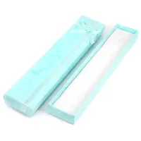 Коробка для бижутерии 21х4х2см, цвет голубой BOX006-1