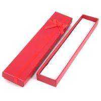Коробка для бижутерии 21х4х2см, цвет красный BOX006-2