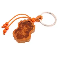 Брелок Гуань Гун, красное дерево BK032-32