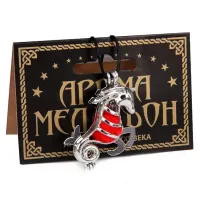 Аромамедальон открывающийся Знаки Зодиака - Козерог, цвет серебр. AM116-S