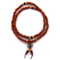 Четки деревянные 6мм Ваджра, цвет св-коричн.