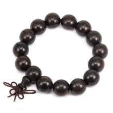 Браслет - четки из эбенового дерева 14мм BS154-15