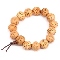 Браслет-четки из натуральных персиковых косточек 15-17мм BS156