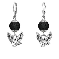 Серьги-амулеты Орел (защита, сила, победа), лава SE-MKA25-24