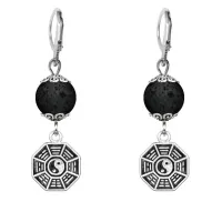 Серьги-амулеты Багуа (защита от негативной энергии), лава SE-MKA25-34