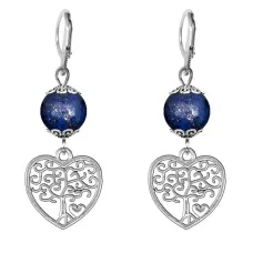 Серьги-амулеты Дерево любви (любовь, семья), лазурит SE-MKA26-06