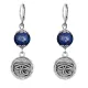 Серьги-амулеты Око Ра (дар предвидения), лазурит SE-MKA26-09
