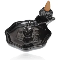 Подставка для благовоний Пуля Лотос, 13х10х5,5см, керамика PBKS006