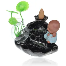 Подставка для благовоний Пуля с фигуркой и вазой, 7,5х10,5х8см, керамика PBKS018