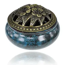 Аромакурительница Цветы, d.9 см, цвет синий PBK020-1