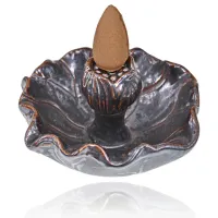 Подставка для благовоний Пуля Лотос, 7,5х7х4см, цвет коричневый PBKS026-2