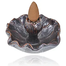 Подставка для благовоний Пуля Лотос, 7,5х7х4см, цвет коричневый PBKS026-2