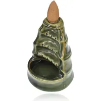 Подставка для благовоний Пуля, 6х6,5х8,5см, керамика, цвет зеленый PBKS030