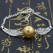 Браслет Жемчужина с крыльями, цвет серебр. BS177