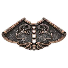 Подставка для благовоний Два дракона, 2,5х5х0,3см, цвет медный PBK021-C