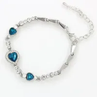 Браслет Сердце Океана, цвет серебр. BS182