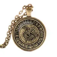 Кулон-амулет с цепочкой Кельтский сокол ALK309