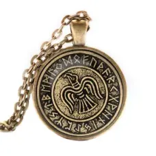 Кулон-амулет с цепочкой Кельтский сокол ALK309