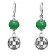 Серьги-амулеты Монетка (богатство), нефрит SE-MKA27-13