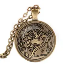Кулон-амулет с цепочкой Единорог ALK314