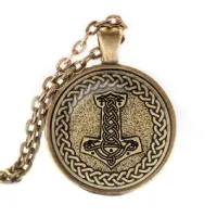 Кулон-амулет с цепочкой Молот Тора ALK341