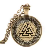 Кулон-амулет с цепочкой Валькнут ALK359