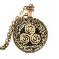Кулон-амулет с цепочкой Трискель ALK360