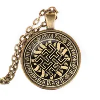 Кулон-амулет с цепочкой Одолень-трава ALK370