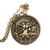 Кулон-амулет с цепочкой Дерево жизни ALK375