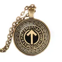 Кулон-амулет с цепочкой Руна Тейваз ALK385