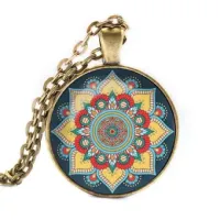 Кулон-амулет с цепочкой Мандала ALK015