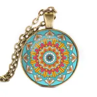 Кулон-амулет с цепочкой Мандала ALK017