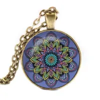 Кулон-амулет с цепочкой Мандала ALK018