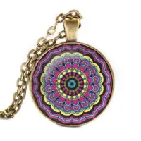 Кулон-амулет с цепочкой Мандала ALK020