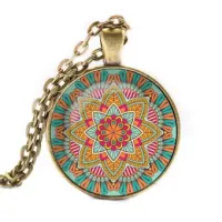 Кулон-амулет с цепочкой Мандала ALK021