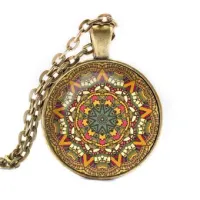 Кулон-амулет с цепочкой Мандала ALK022