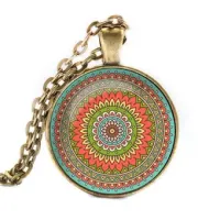 Кулон-амулет с цепочкой Мандала ALK023