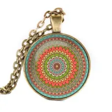 Кулон-амулет с цепочкой Мандала ALK023