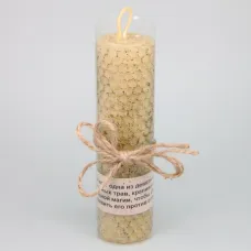 Свеча из вощины с травой Крапива 13х3,5см SVM8-01
