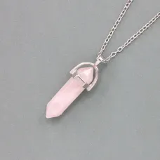 Маятник с цепочкой Розовый кварц BJK073-01