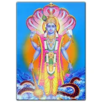 Магнит на холодильник Вишну 7х10см, винил MI044